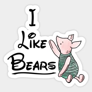 I Like Bears Sticker